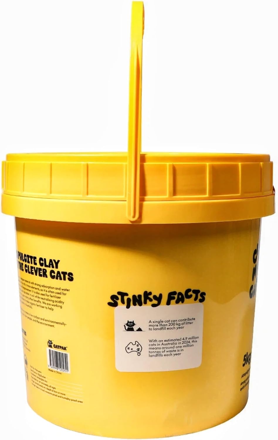 CATPAK 5kg cat litter tub rear panel