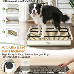 Waggle Steel Dog Toilet | Stainless steel base | Antibacterial and deodorizing