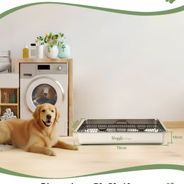 Waggle Steel Dog Toilet | Stainless steel base | Antibacterial and deodorizing
