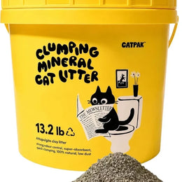 CATPAK 6kg cat litter tub with clumping mineral litter