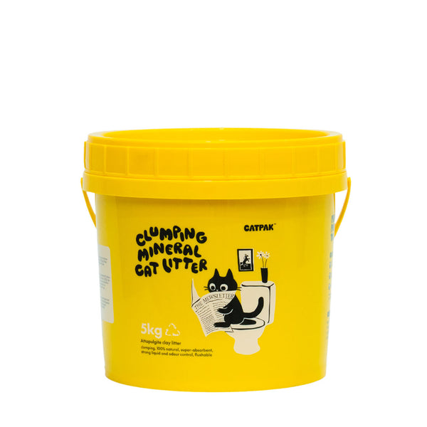 CatPak Clumping Attapulgite Mineral Cat Litter 5kg 1Tub